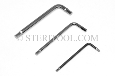 #11940 - SET: 9 pc Stainless Steel L Hex Key Standard Length Metric Set: 1.5mm ~ 6.0mm. L. hex, stainless steel